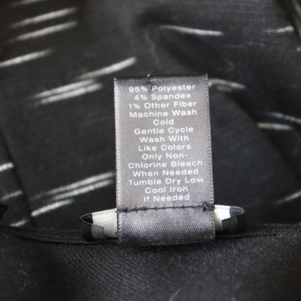 NWOT Ann Taylor Sleeveless Cowl Neck Fitted Dress, Sz 6, Black Space Dye - Picture 6 of 6